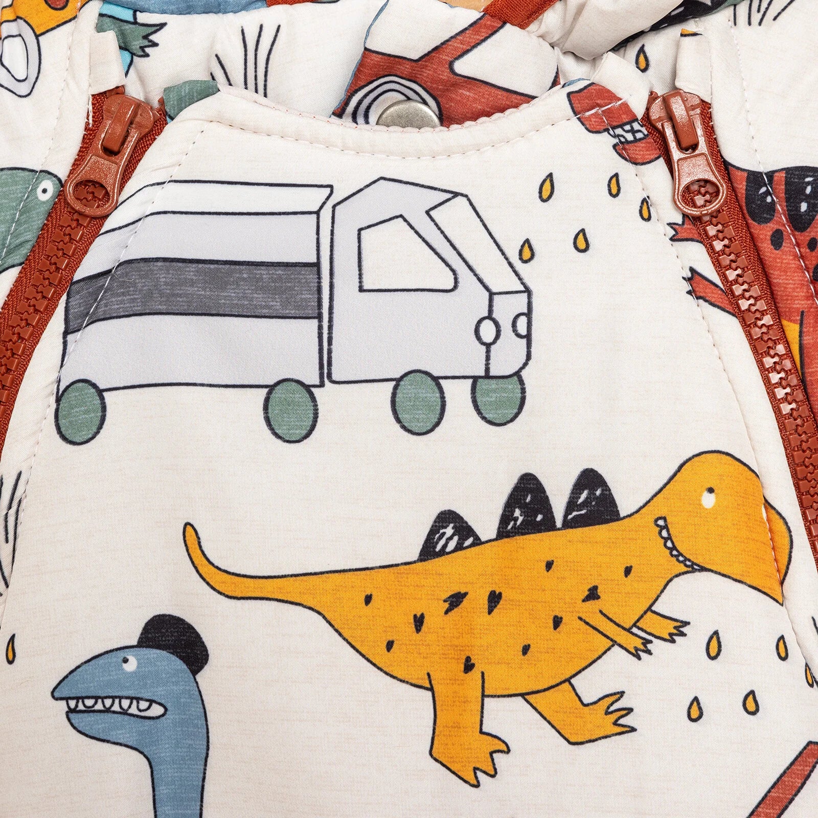 Midimod Basic Boy Dino Printed Snowsuit - Printed - ebebek - Black Friday