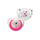 NUK Star Day & Night Soother 18 - 36 months Pack of 2 - Pink - ebebek - Black Friday
