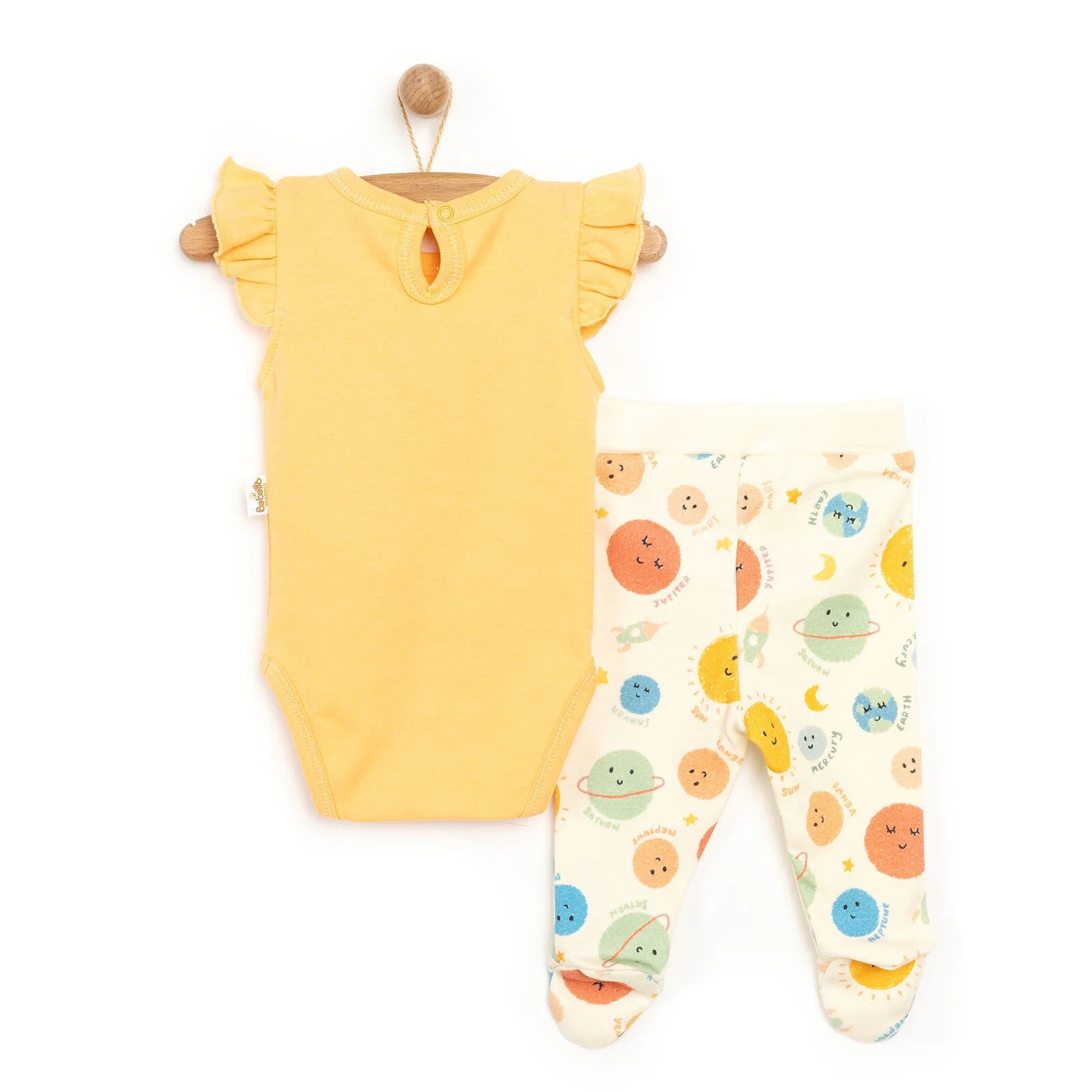 Bebetto Newborn Organic Cosmic Space Body - Orange - ebebek - Black Friday