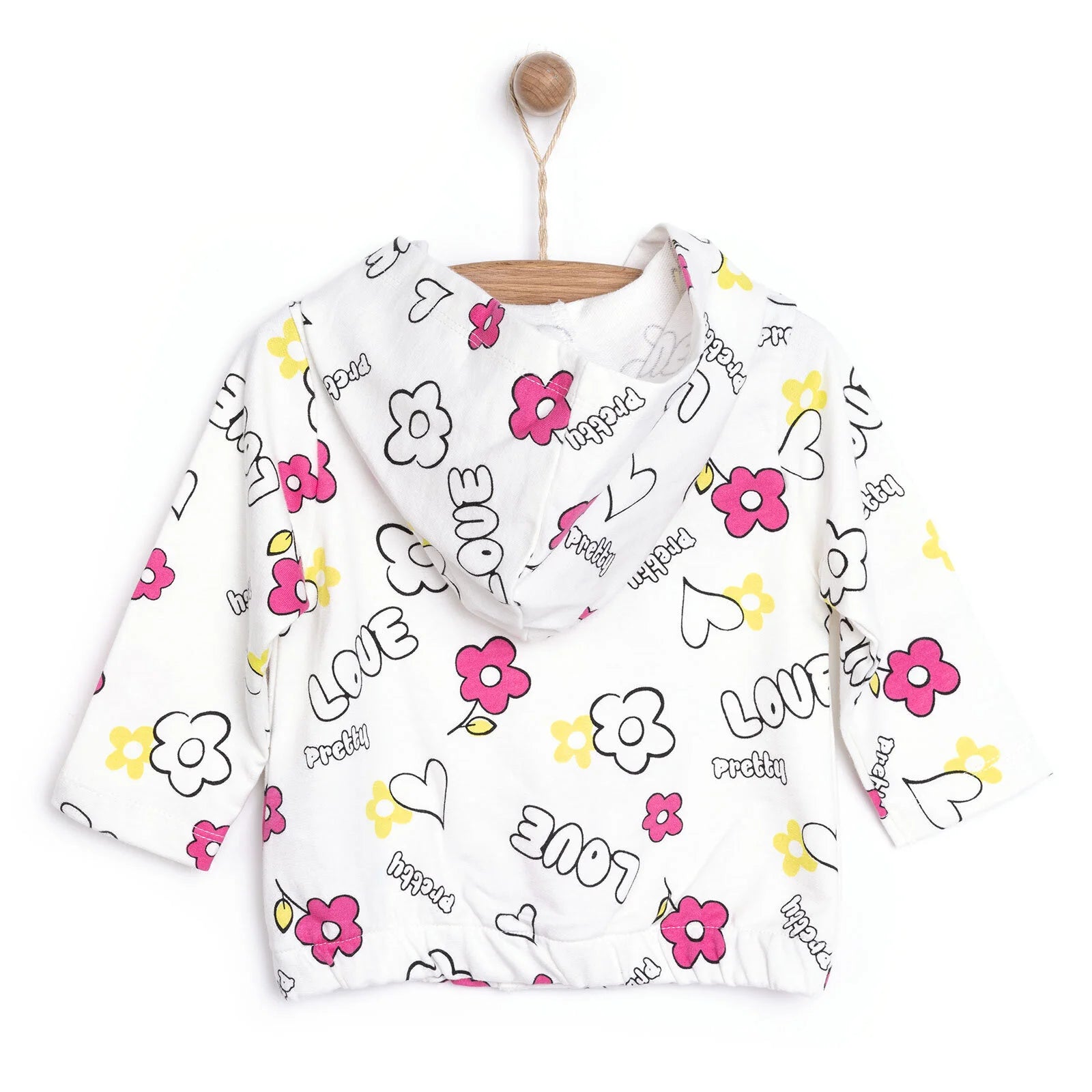 HelloBaby Basic Girl Hooded Cardigan - Printed - ebebek - Black Friday