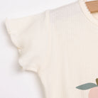 Bebetto Pink Pear Girl Tshirt - Leggings - Ecru - ebebek - Black Friday