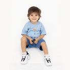 HelloBaby Little Sailor Boy Tshirt - Short - Blue - ebebek - Black Friday