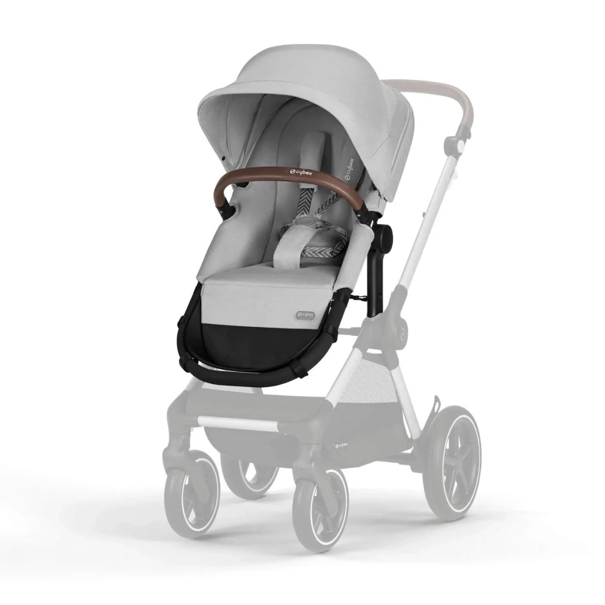 Cybex Eos Lux Silver 2 - in - 1 Pushchair - Lava Grey Lava Grey - ebebek