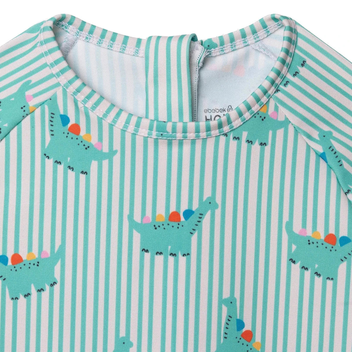 Baby Boy Swimsuit Dinosaur Print - Green Green - ebebek