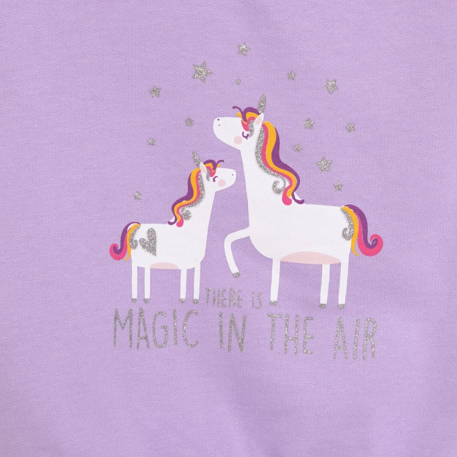 HelloBaby Baby Girl Unicorn Printed Sweatshirt - Purple - ebebek - Black Friday