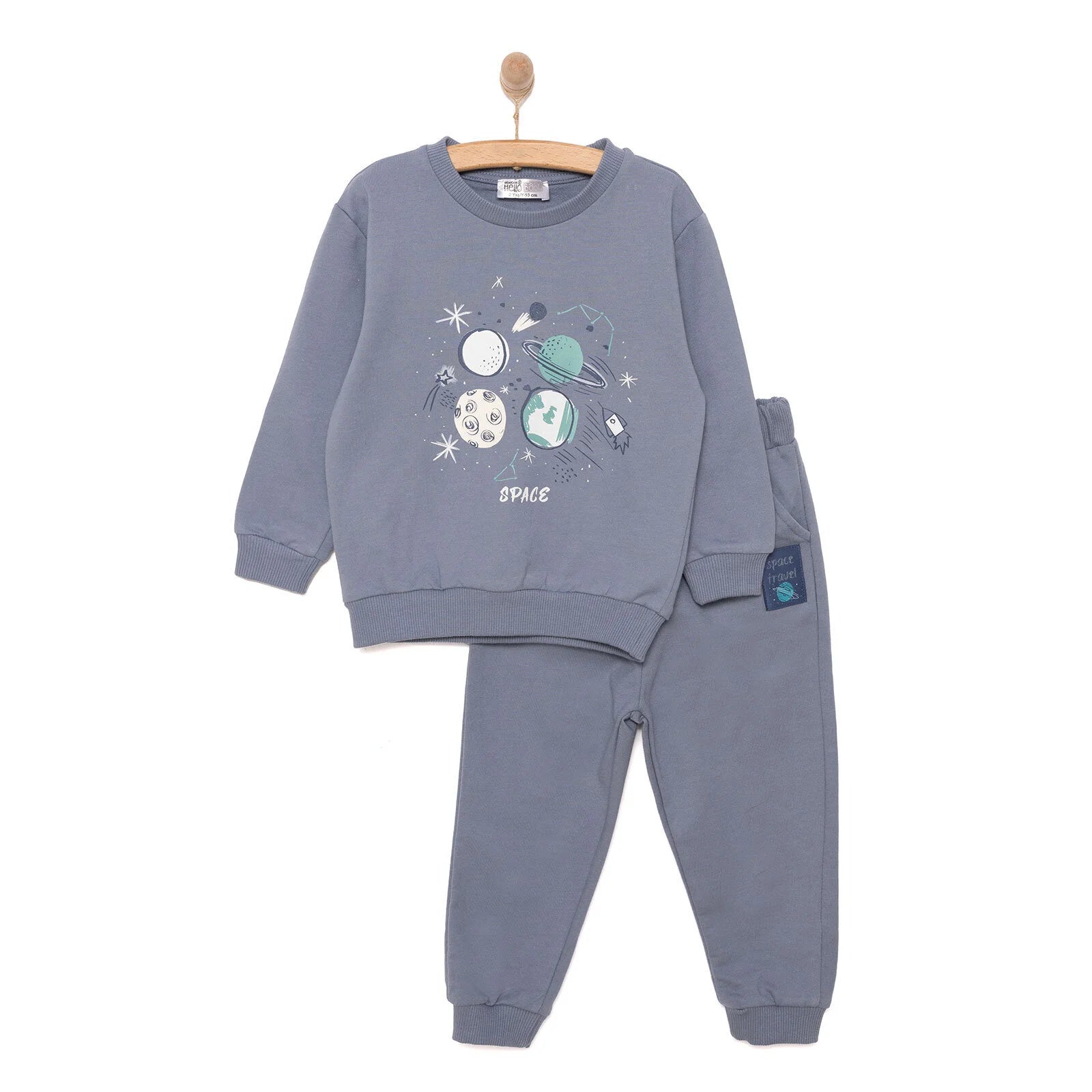 HelloBaby SPACE Boy Jogging Set - Grey - ebebek - Black Friday