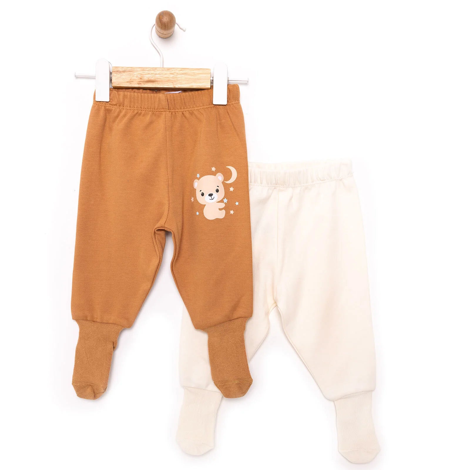 HelloBaby 2 - Pack Joggers with socks - Brown - ebebek - Black Friday
