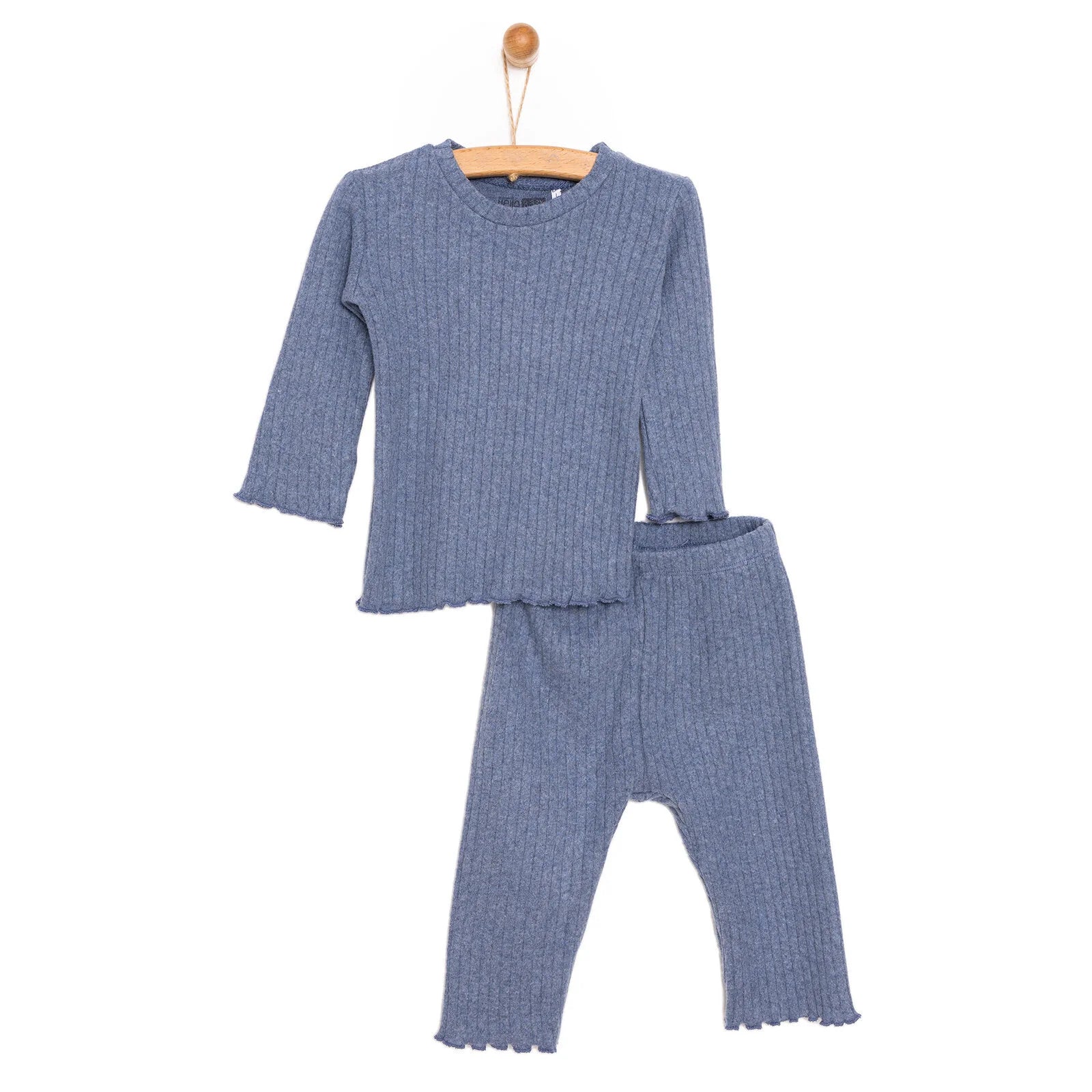 HelloBaby Boy Long Sleeve Pyjamas Set - Indigo - ebebek - Black Friday