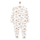 HelloBaby Newborn Boy Organic Footed Jumpsuit - Ecru - ebebek - Black Friday