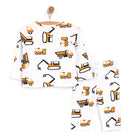 HelloBaby Boy Long Sleeve Pyjamas Set - Ecru - ebebek - Black Friday