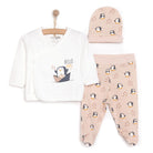 HelloBaby Wrapover Top - Hat - Footed Bottom - Pink - ebebek - Black Friday