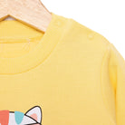 HelloBaby Basic Low Raised Cat Printed Sweatshirt - Light Yellow - ebebek - Black Friday