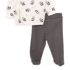 HelloBaby Newborn Baby Top - Hat - Footed Bottom - Ecru - ebebek - Black Friday