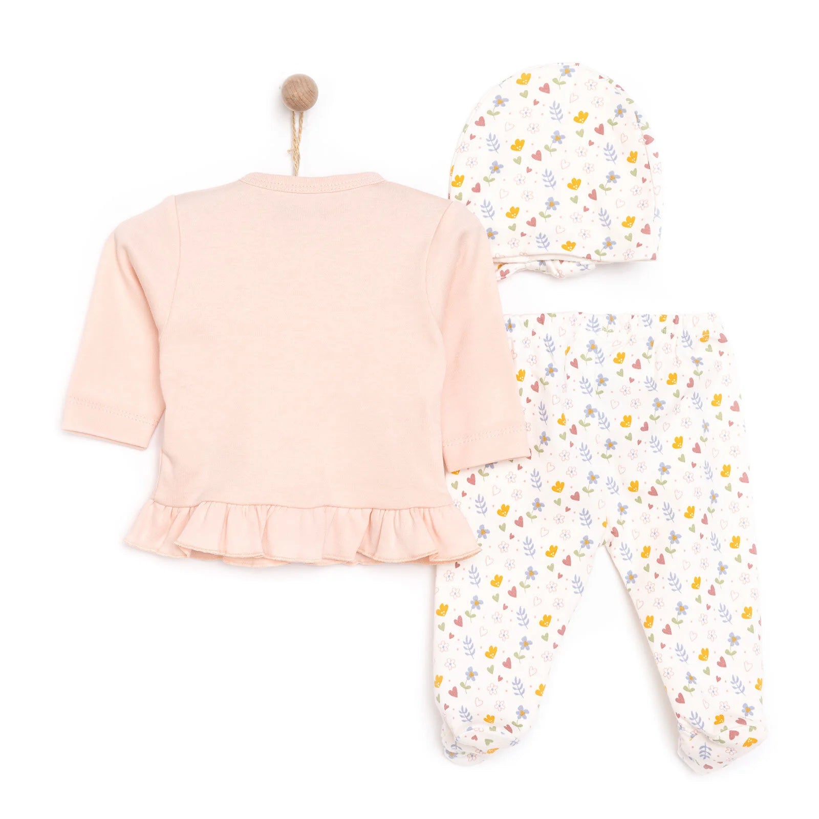 HelloBaby Body - Hat - Footed Jumpsuit - Pink - ebebek - Black Friday