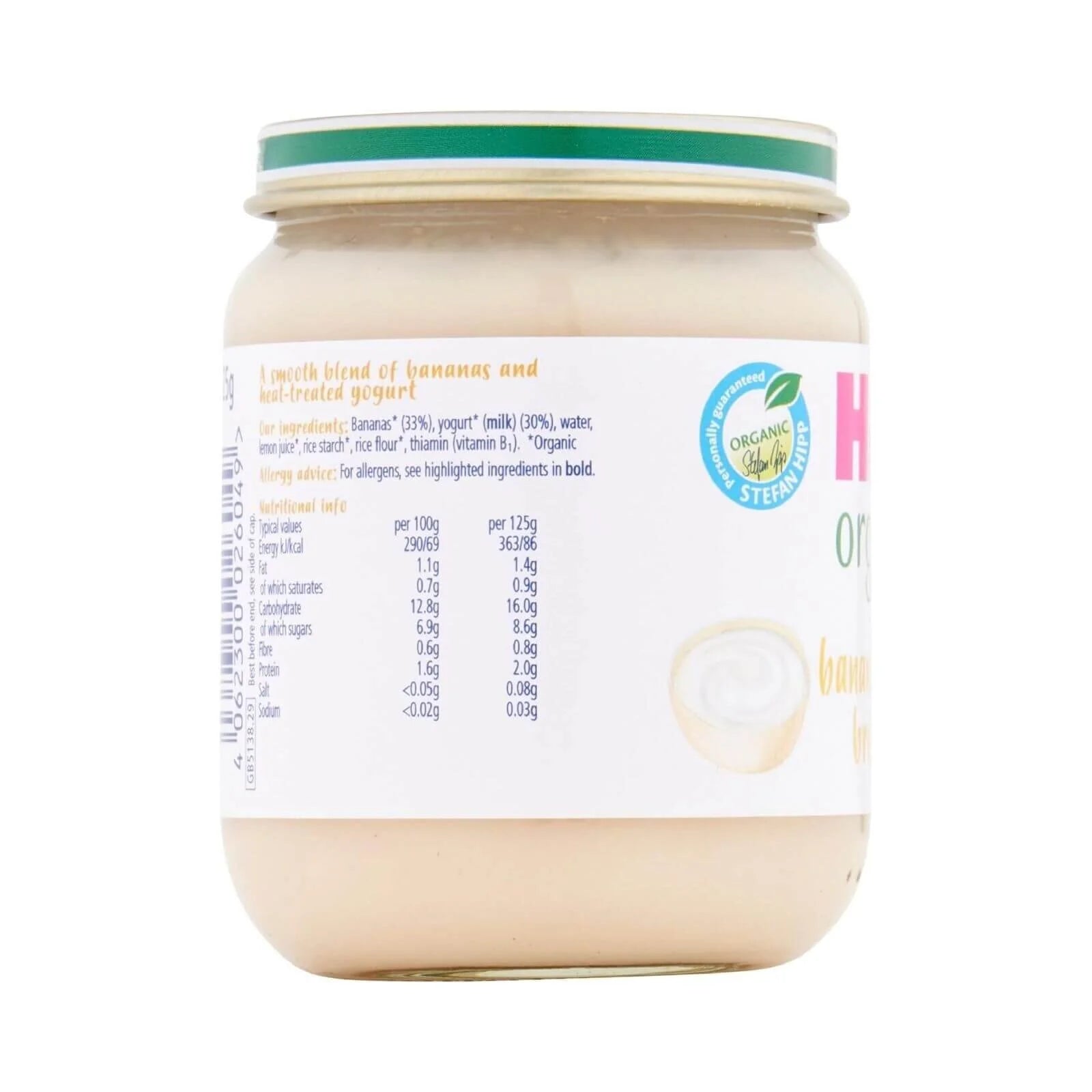 HiPP Organic Banana Yogurt Breakfast Jar 6+ months 125g - ebebek - Black Friday