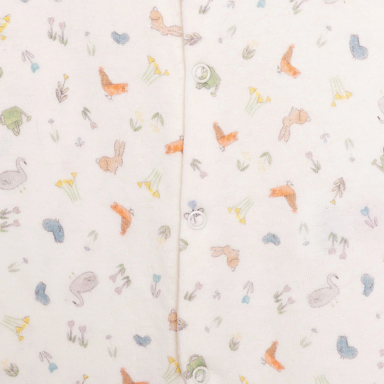 Bebetto Happy Garden Girl Footed Jumpsuit - Ecru - ebebek - Black Friday