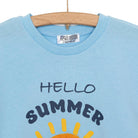 HelloBaby Motto Boy Boy Tshirt - Short - Blue - ebebek - Black Friday