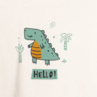 HelloBaby Boy Tshirt - Footed Bottom - Ecru - ebebek - Black Friday