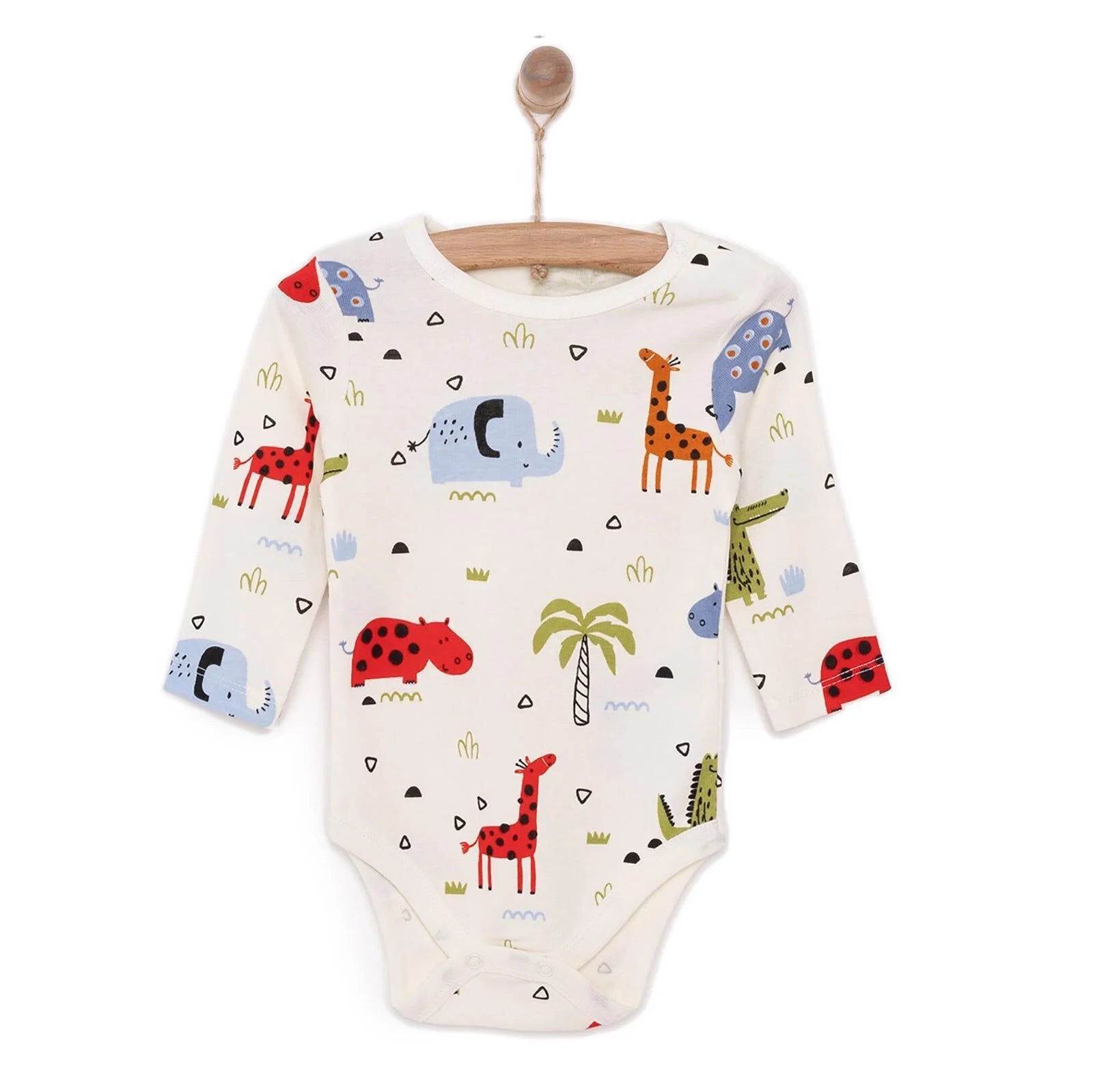 HelloBaby Baby Boy Long Sleeve Body - Ecru - ebebek - Black Friday
