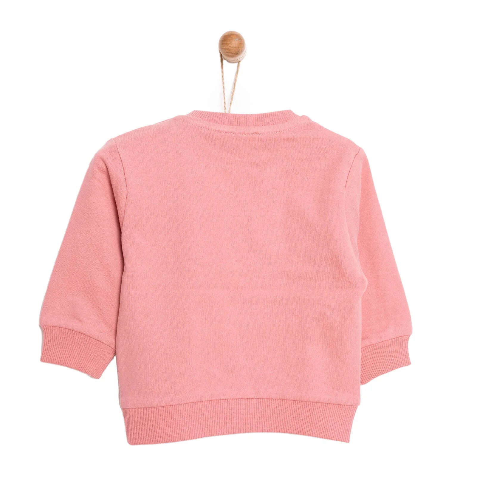 HelloBaby Baby Girl Cat Printed Sweatshirt - Light Rose - ebebek - Black Friday