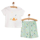 HelloBaby Baby Girl Short Sleeve Pyjamas Set - Ecru - ebebek - Black Friday