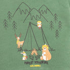 HelloBaby Basic Low Raised Camp Themed Sweatshirt - Dark Green - ebebek - Black Friday