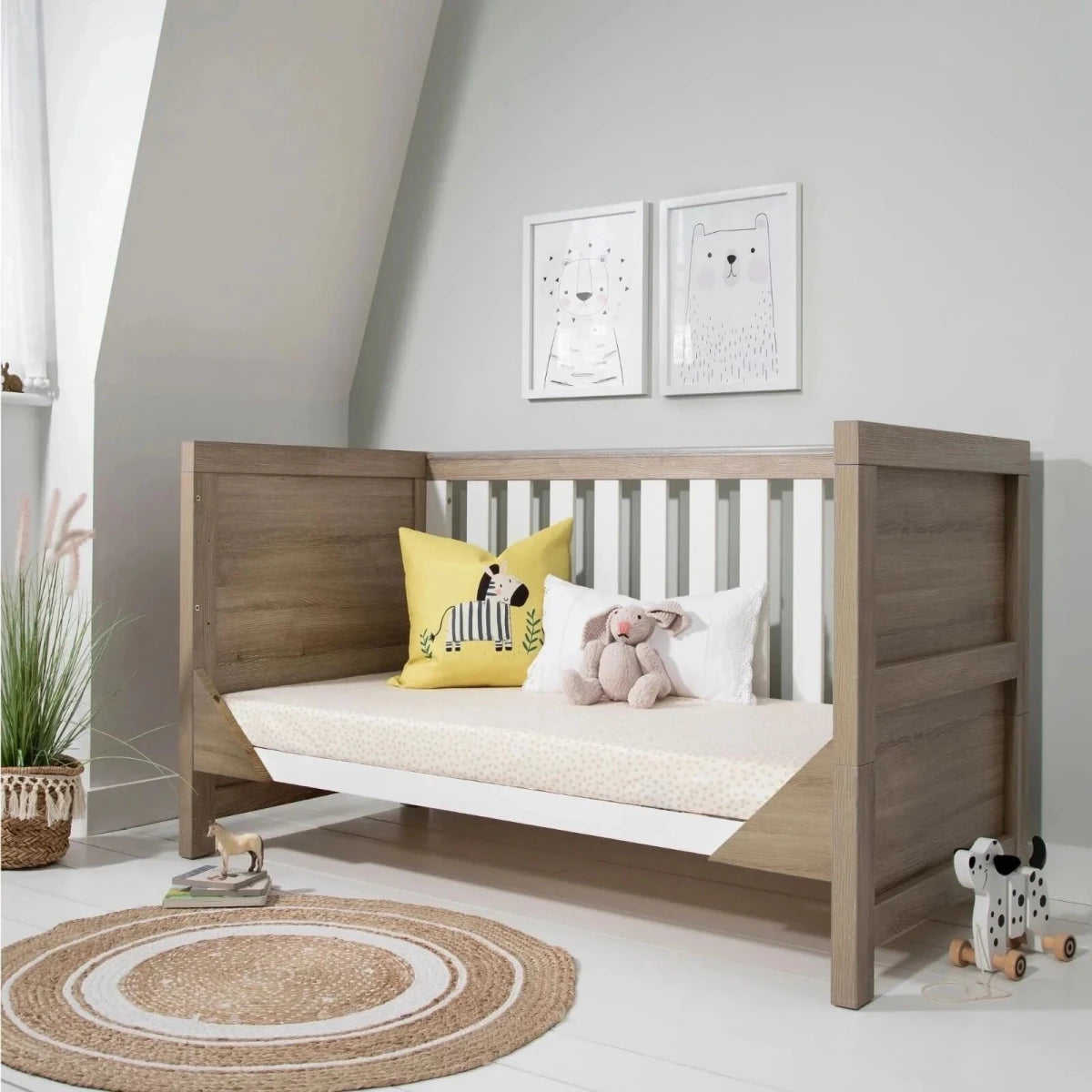 Tutti Bambini Modena 2 pcs Room Set - White/Oak White/Oak - ebebek