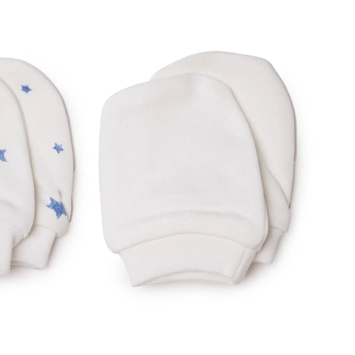 Baby Boy Mittens / Gloves Star Print - Ecru Printed Ecru Printed - ebebek