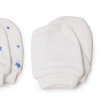 Baby Boy Mittens / Gloves Star Print - Ecru Printed Ecru Printed - ebebek