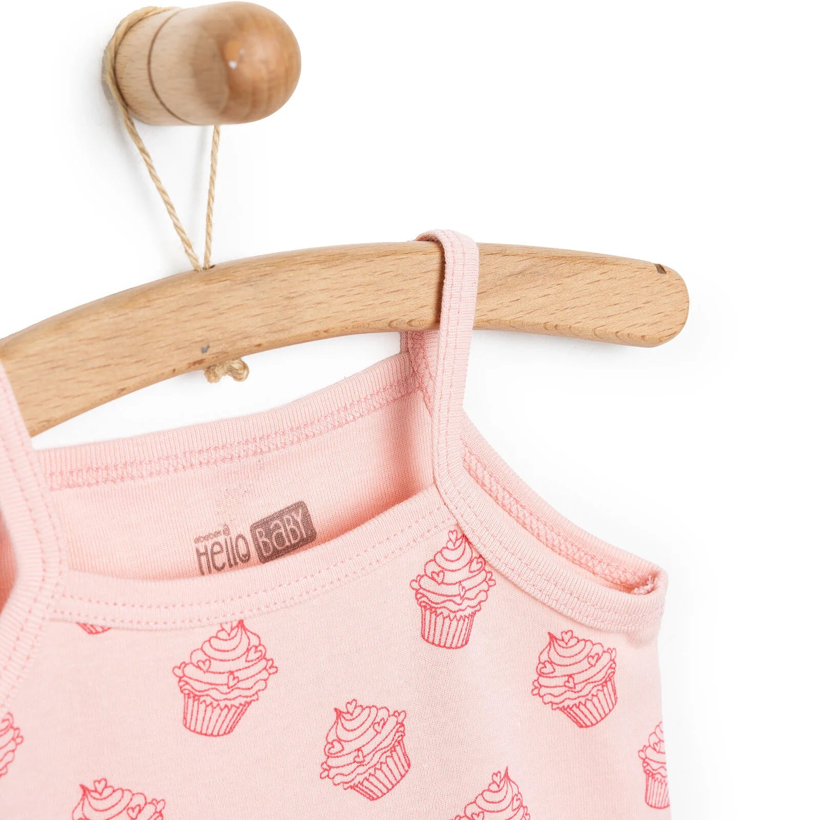 HelloBaby Rope Strap Bodysuit - Light Pink - ebebek - Black Friday