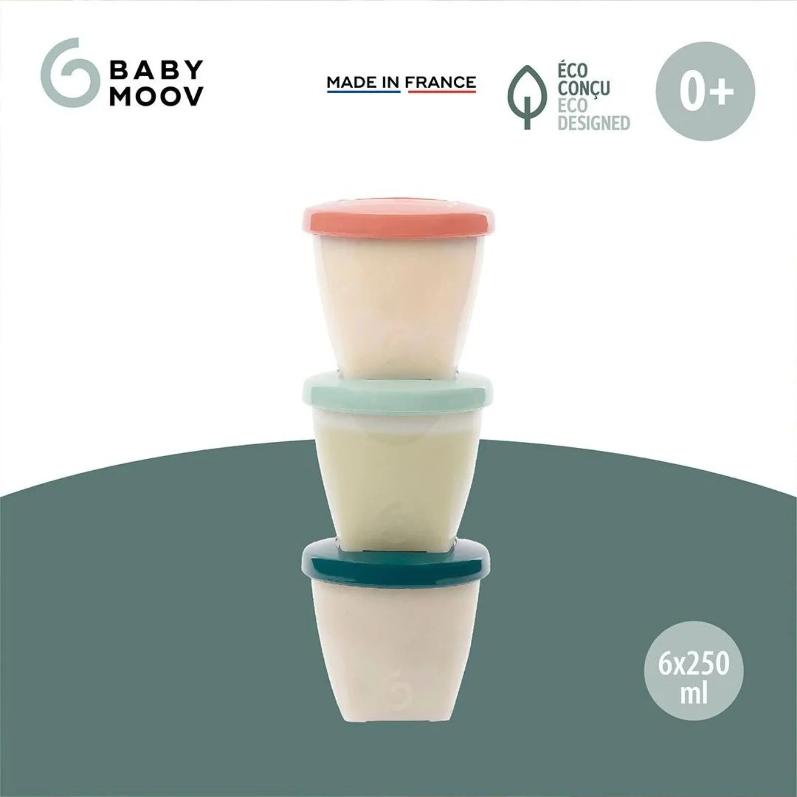 Babymoov Bio - Sourced Babybols Food Containers 250ml Pack of 6 - ebebek - Black Friday