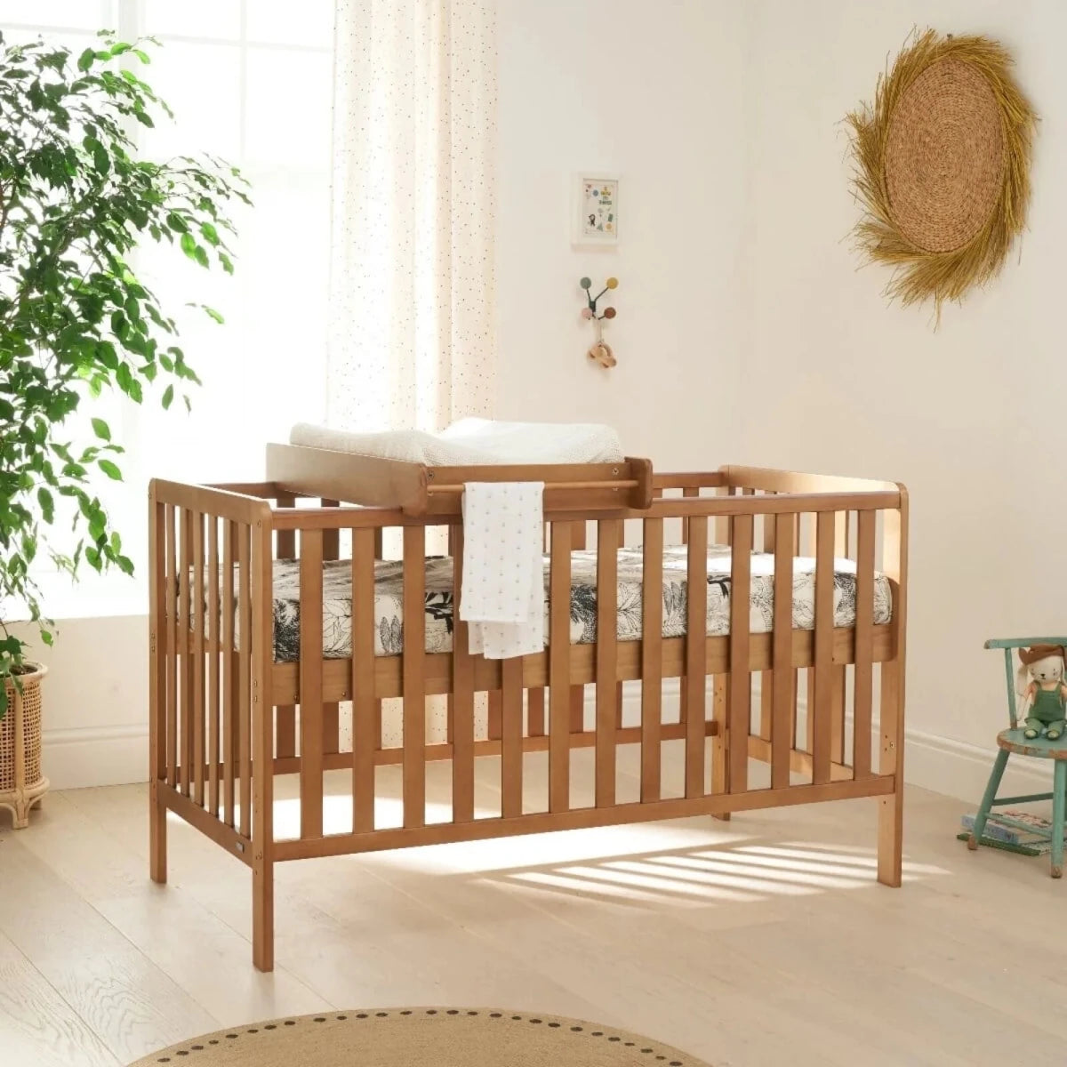 Tutti Bambini Malmo Cot Bed with Rio 2 pcs Furniture Set - Dove Grey/Oak Dove Grey/Oak - ebebek - Christmas