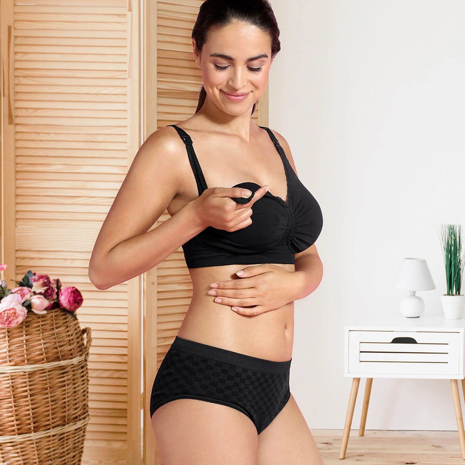 Carriwell Maternity & Nursing Bra with Padded - Black - ebebek - Black Friday