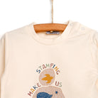 HelloBaby Basic Printed Baby Tracksuit - Ecru - ebebek - Black Friday