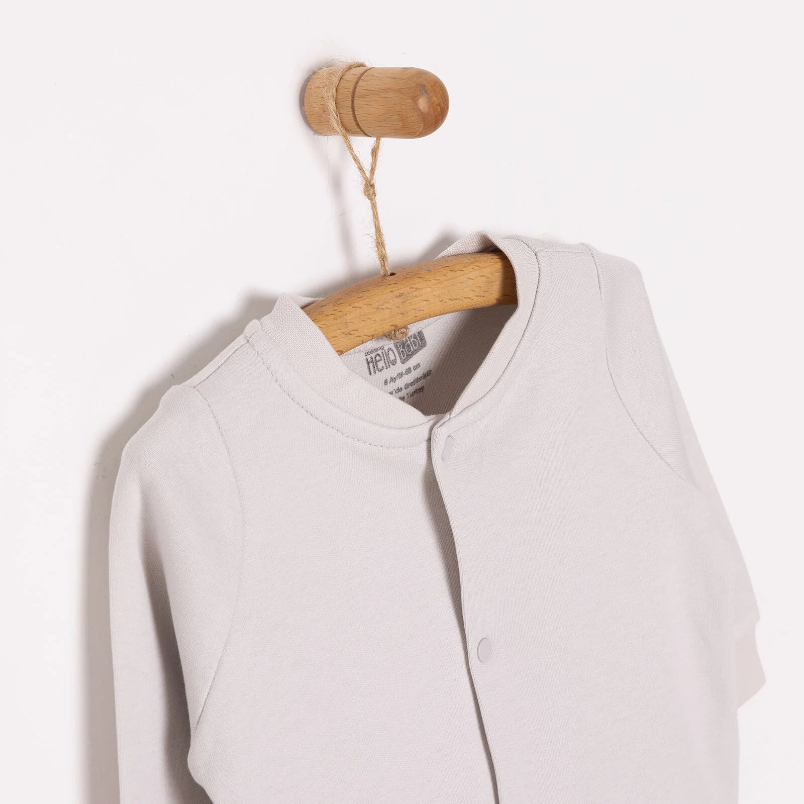 HelloBaby Basic Ribbed Cardigan - Grey - ebebek - Black Friday