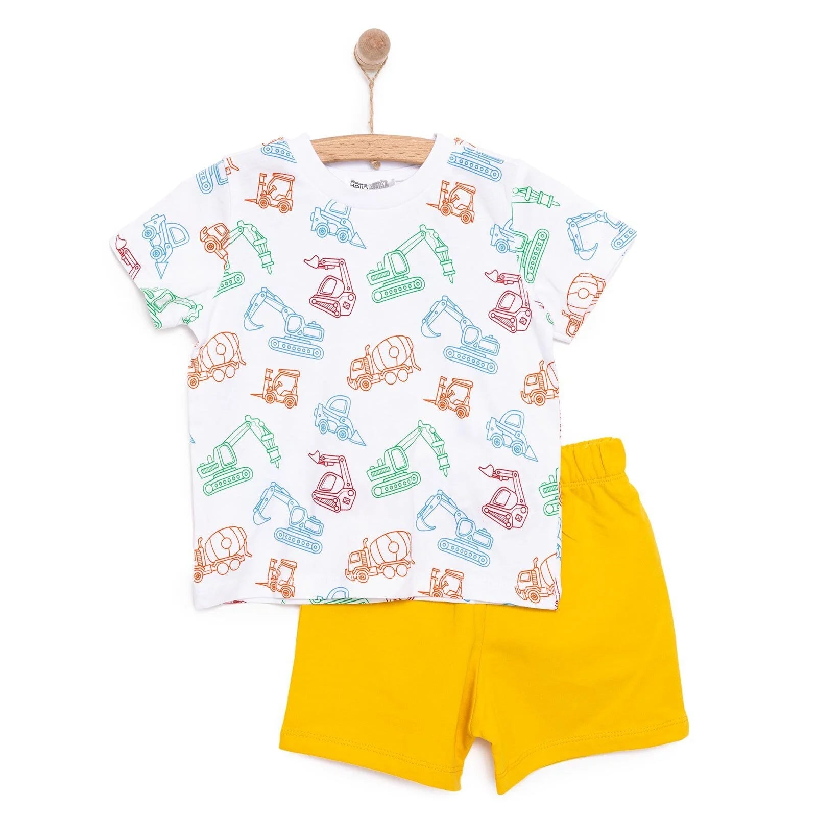 HelloBaby Basic Boy Tshirt Short - Mustard - ebebek - Black Friday