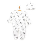 HelloBaby Footed Jumpsuit with Hat - Black - ebebek - Black Friday