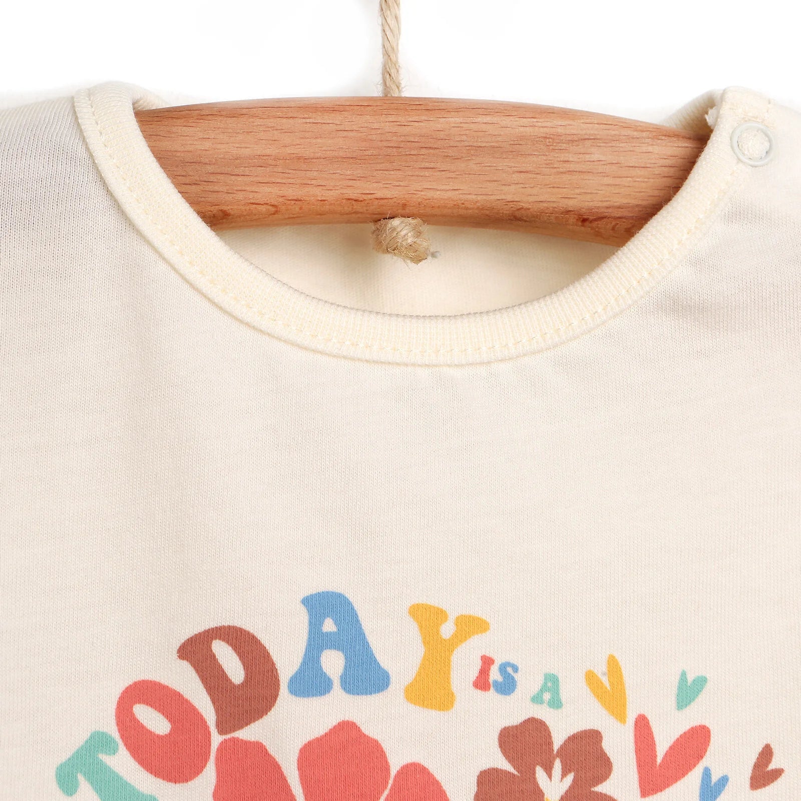 HelloBaby Basic Baby Girl Tshirt - Ecru - ebebek - Black Friday