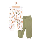 HelloBaby Basic Bear Printed 2 Piece Footed Bottom - Khaki - ebebek - Black Friday