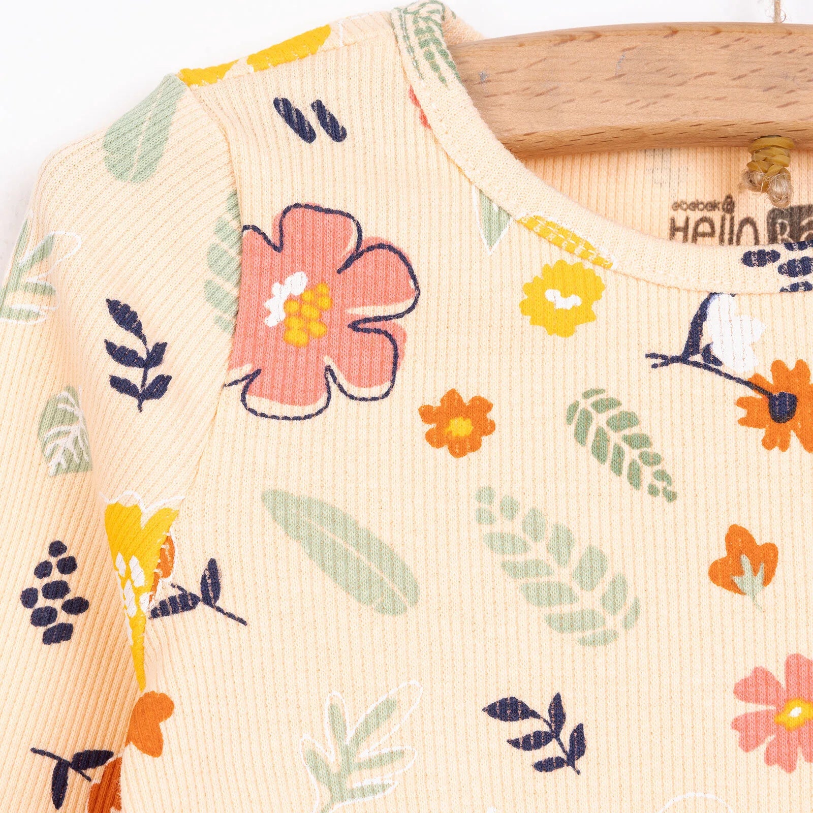 HelloBaby Girl Long Sleeve Pyjamas Set - Salmon - ebebek - Black Friday