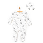 HelloBaby Footed Jumpsuit with Hat - Black - ebebek - Black Friday