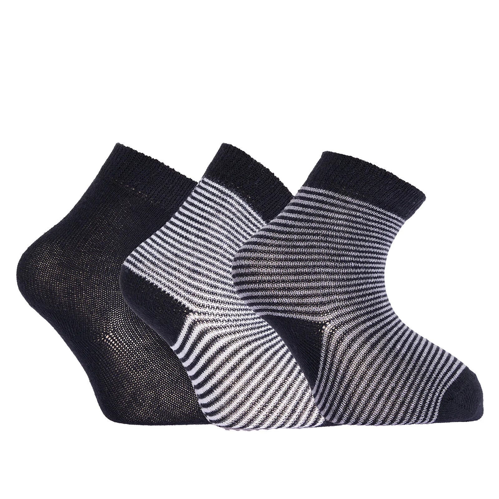 HelloBaby Baby Boy Socks 3 Pcs - Black - ebebek - Black Friday