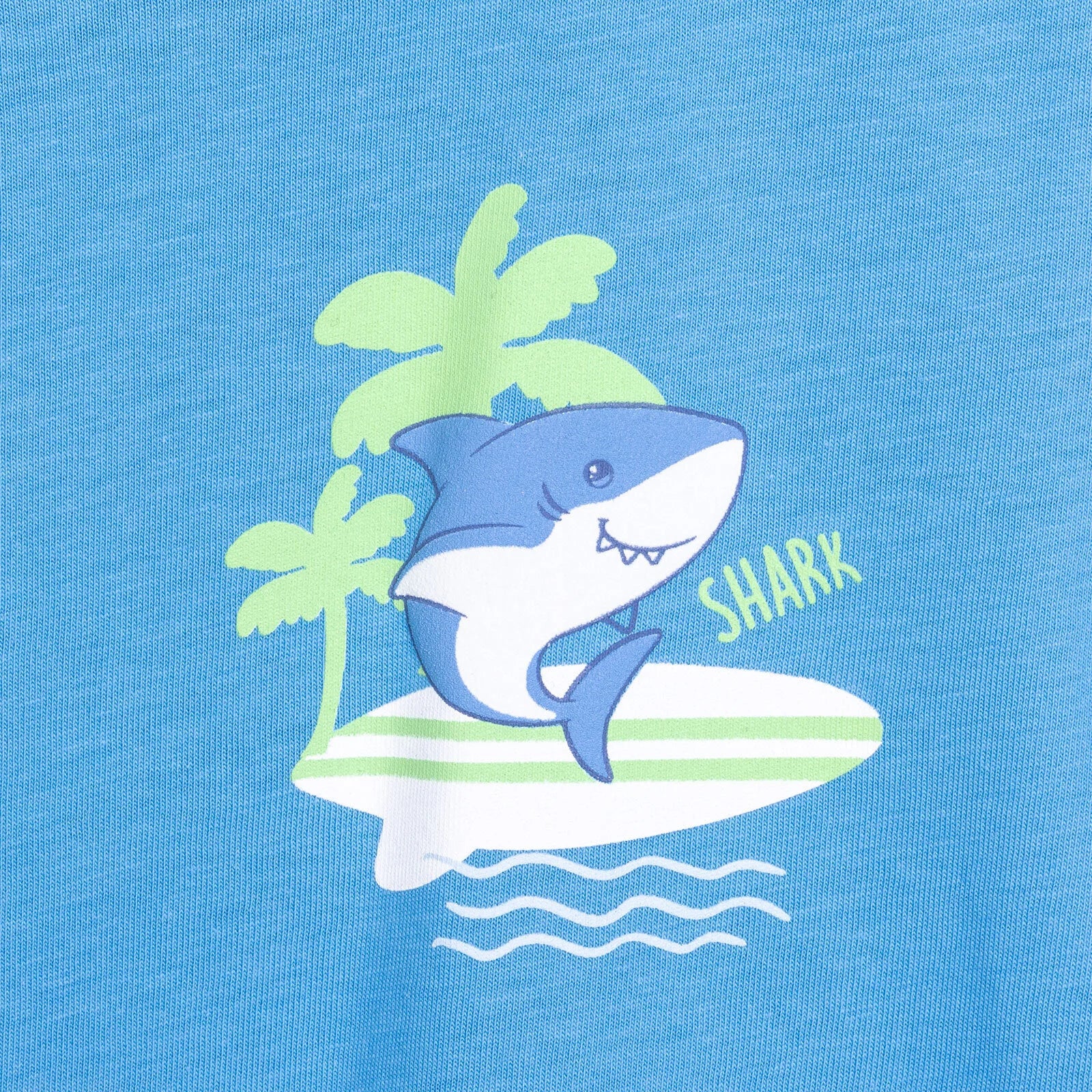 HelloBaby Baby Shark Boy Tshirt - Short - Light Blue - ebebek - Black Friday