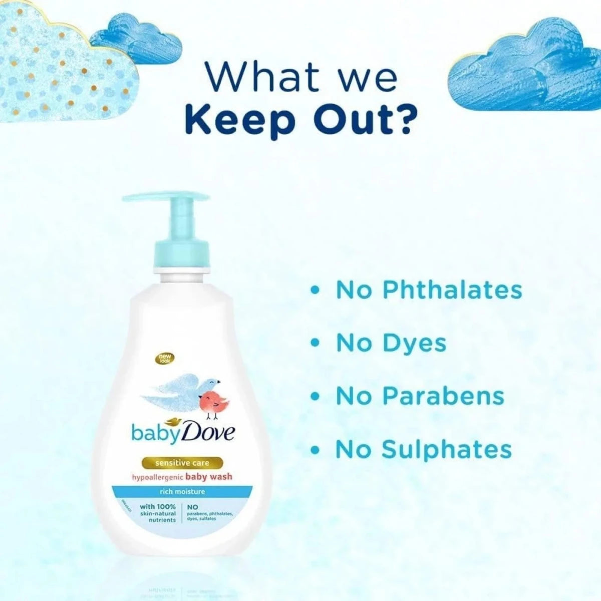Dove Baby Head to Toe Sensitive Wash 200 ml - ebebek