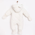 Midimod Basic Girl Quilted Snowsuit - Ecru - ebebek - Black Friday