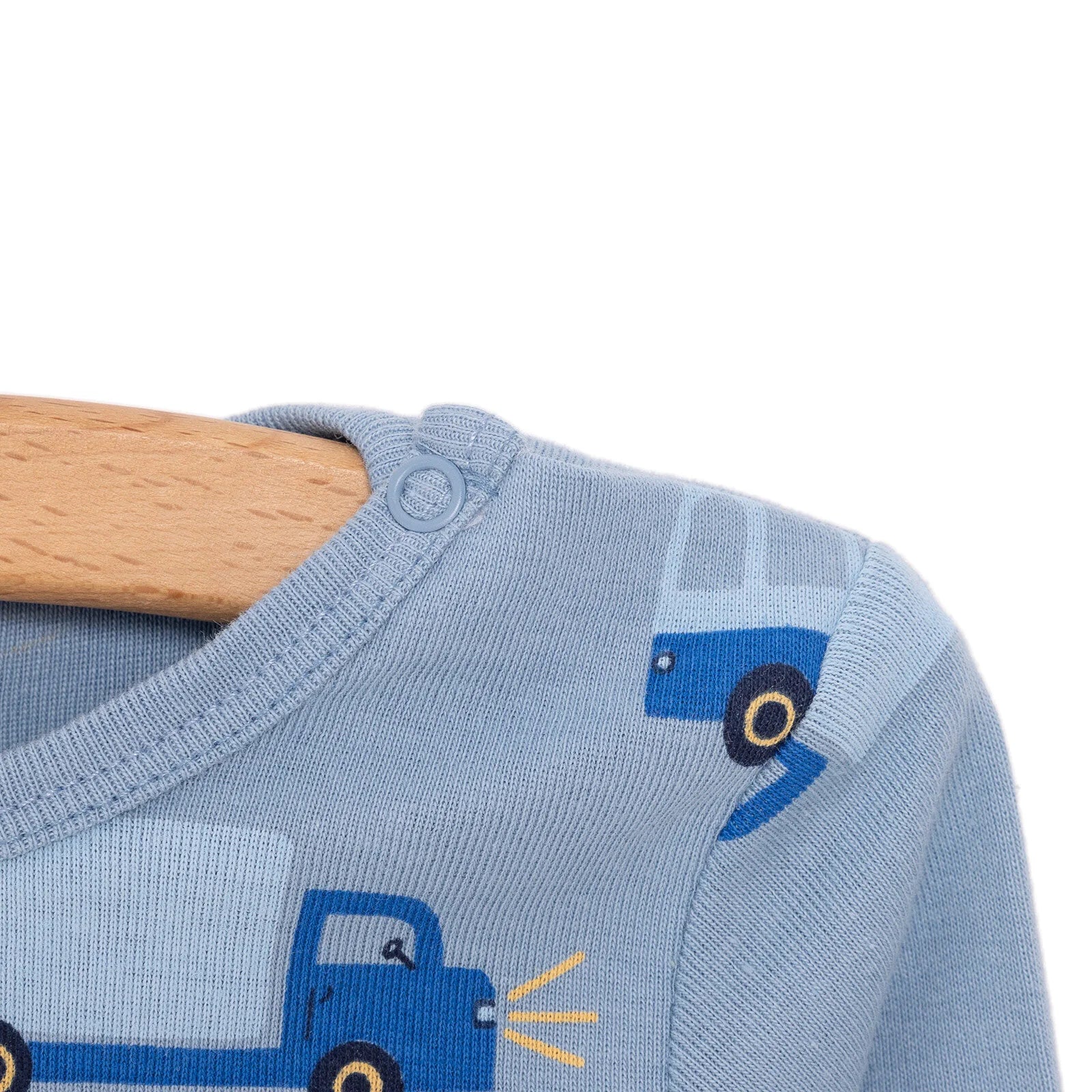 HelloBaby Boy Long Sleeve Bodysuit - Blue - ebebek - Black Friday