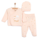 HelloBaby Wrapover Top - Hat - Footed Bottom - Powder - ebebek - Black Friday