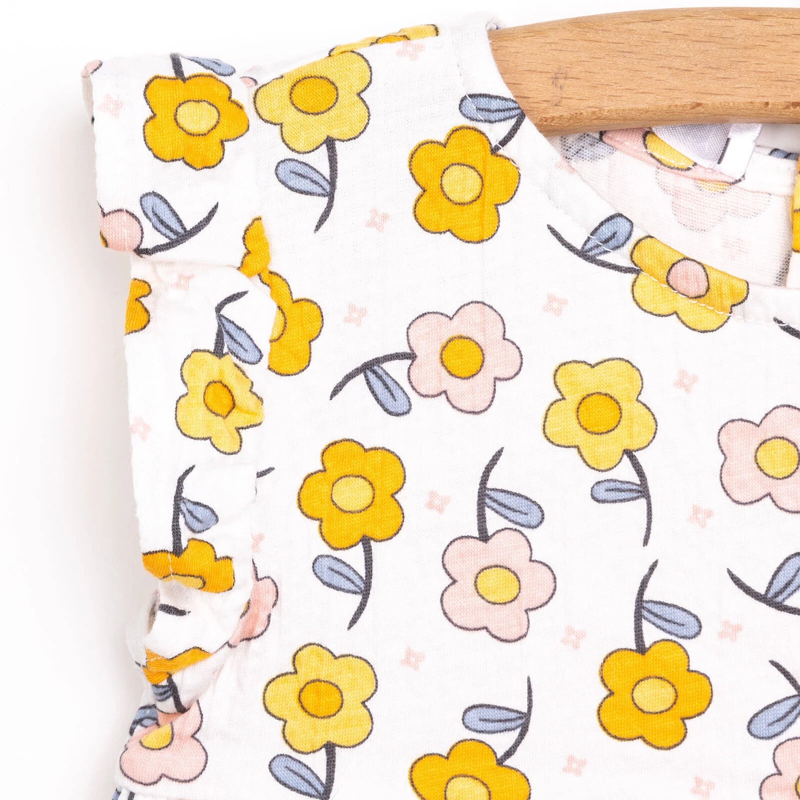 HelloBaby Flowers Girl Tshirt - Short - Ecru - ebebek - Black Friday