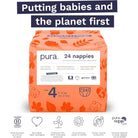 Pura Eco Nappy Size 4 - 24 nappies - ebebek - Black Friday