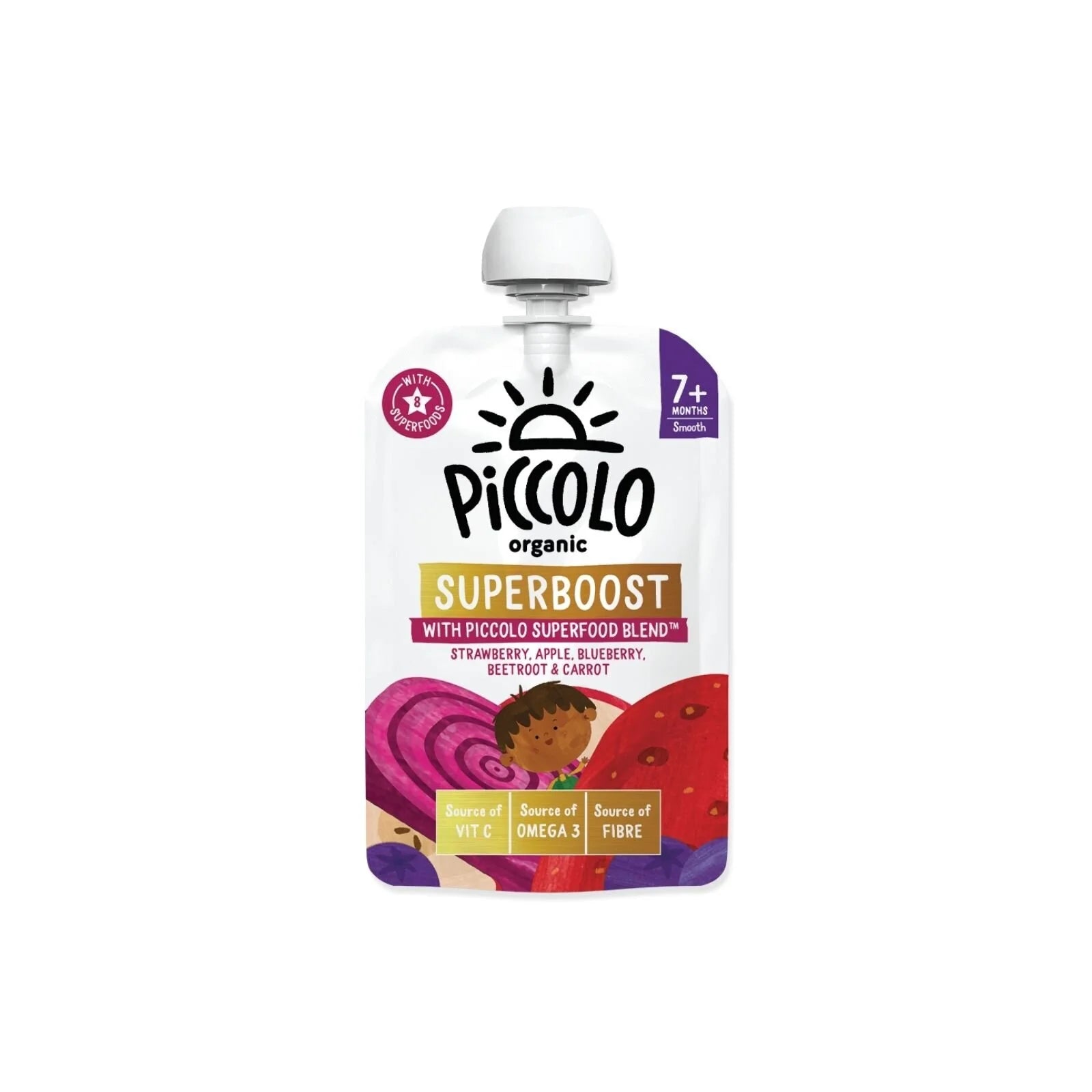 Piccolo Organic Berry & Beets Superboost 100g - ebebek - Black Friday